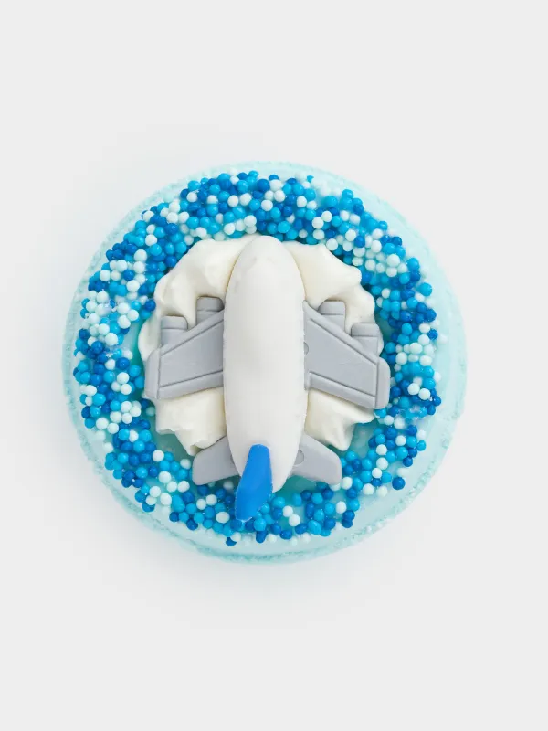 Ваннаға арналған бомба, 130 гр, ойыншықпен, көк, Ваниль, Ұшақ, Traffic, image-0