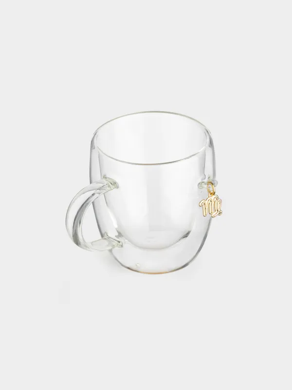 Саптыаяқ, 280 мл, шыны Б/металл, алтын түстес аспасы бар, Бикеш, Air figure zodiac, image-1