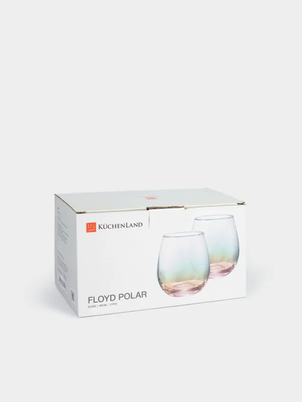 Стақан, 9 см, 350 мл, 2 дана, шыны, інжу-маржан, Floyd polar, image-5