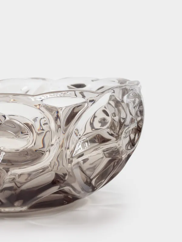 Салатник, 24х11 см, 2,8 л, стекло Р, серый градиент, Узоры, Gala, image-1