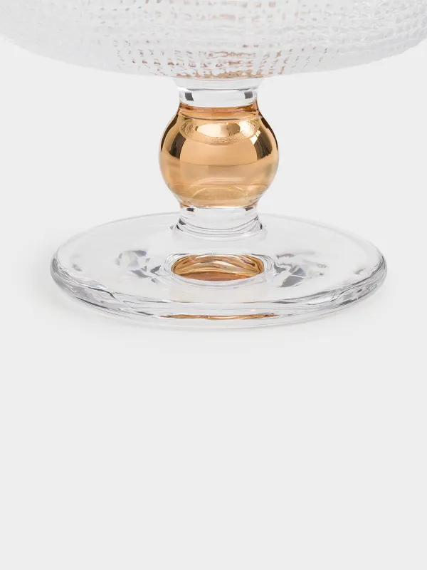 Креманка, 10 см, 280 мл, стекло Р, Grain gold, image-3