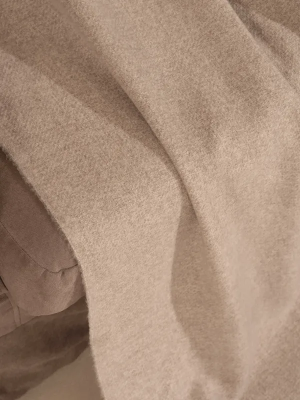 Көрпе, 130х170 см, шашағы бар, полиэстер, ашық қоңыр, Neutral, image-3