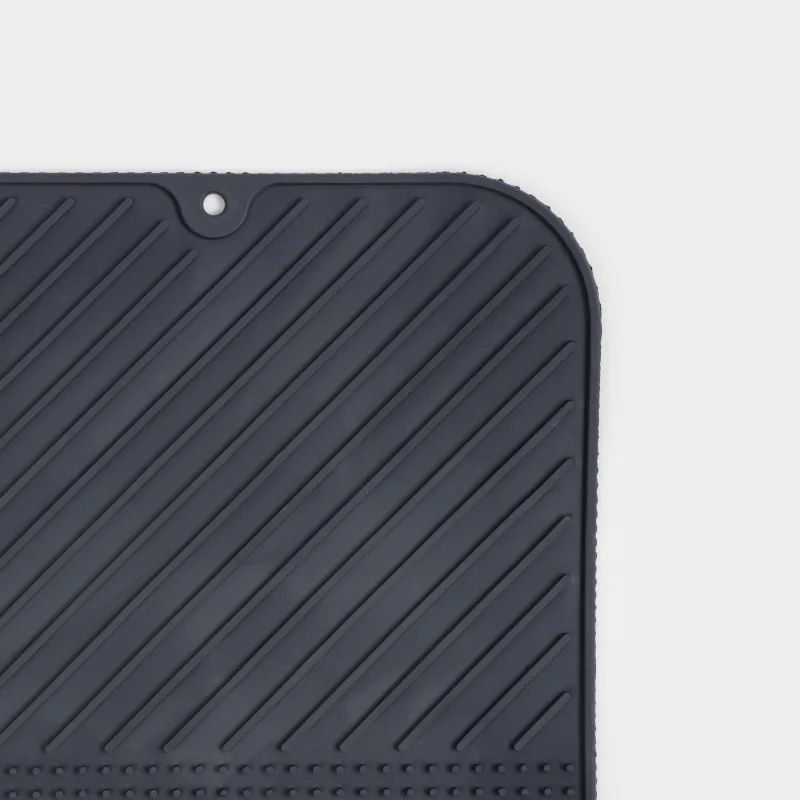 Ыдыс кептіруге арналған төсеніш, 36х28 см, резеңке, сұр, Keeping, image-1