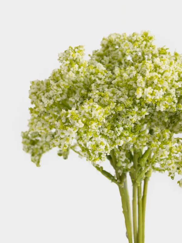 Сәндік гүл шоғы, 33 см, полиэстер, Ақ гипсофила, Flower garden, image-2