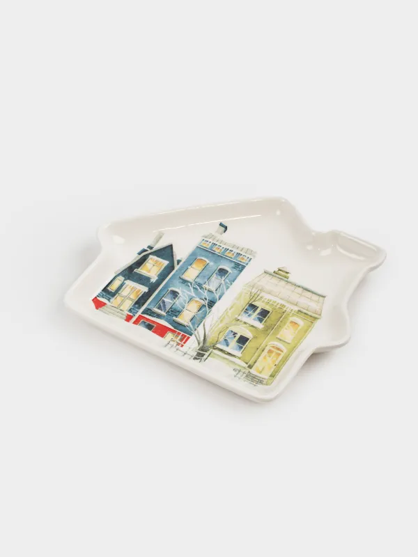 Ыдыс, 20х18 см, керамика, ақ, Дизайн, House built, image-3