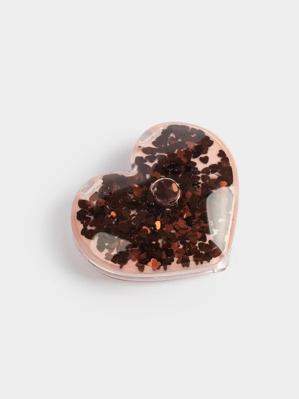 Набор блеск для губ, 3 мл, с кисточкой, увлажняющий, Сердце, Cosmetic kids, image-1