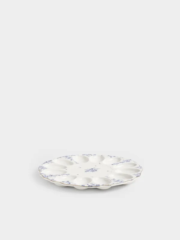 Блюдо пасхальное, 28 см, Цветы гжель, Tradition Easter, image-3