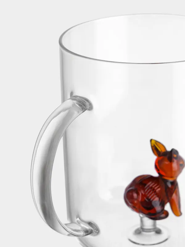 Саптыаяқ, 400 мл, шыны Б, Кәріптас қоян, Shape, image-3