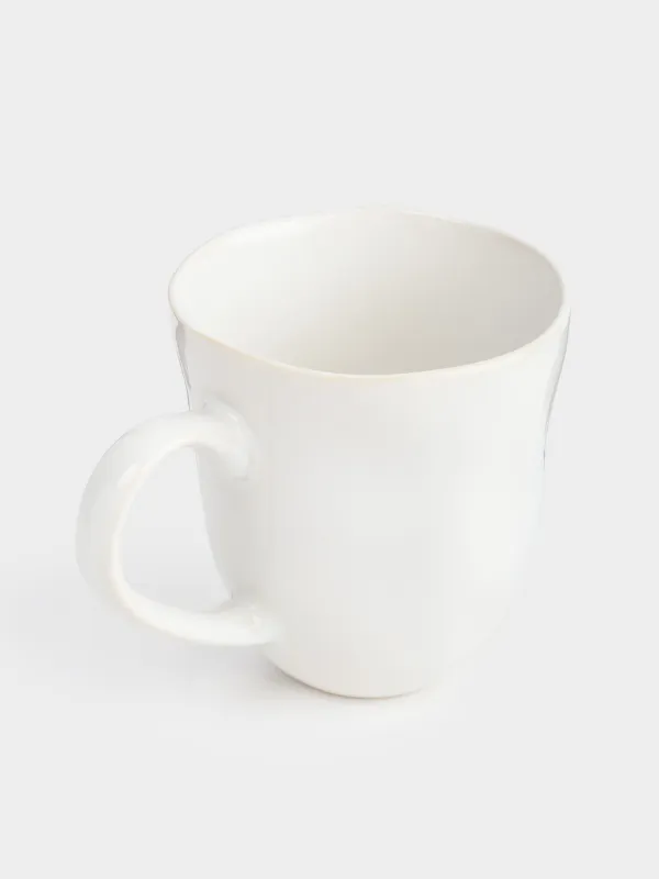 Саптыаяқ, 350 мл, керамика, ақ, Жиегі бұдыр, Bumpy, image-1