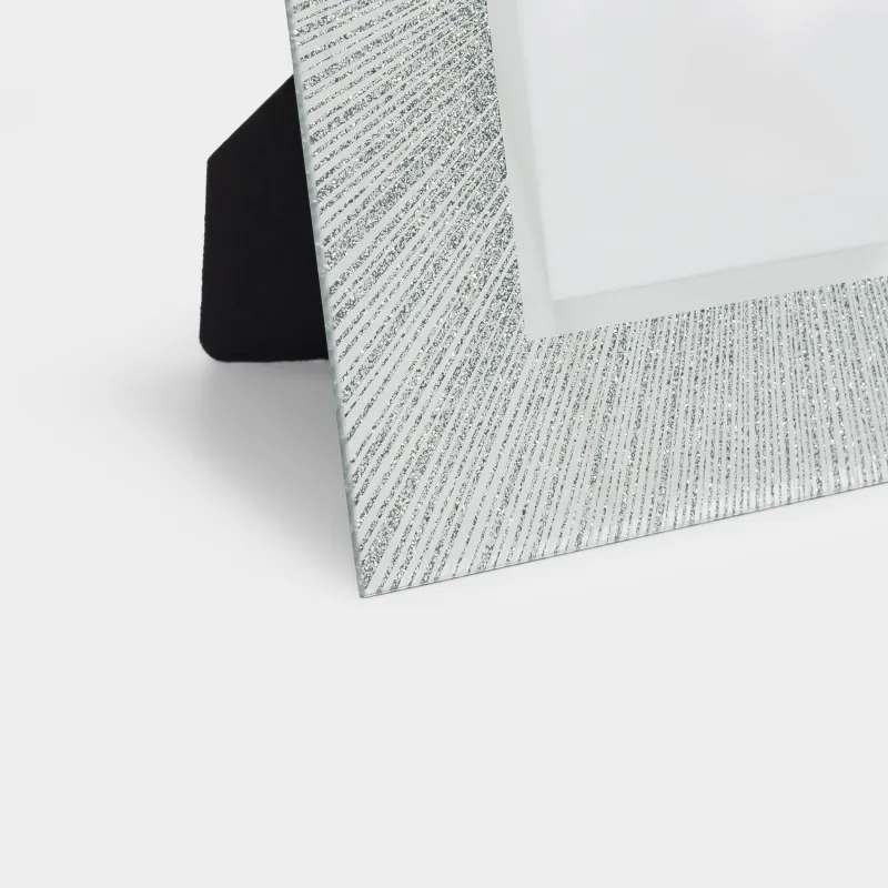 Фоторамка, 17х22 см, стекло, Серебристые полосы, Actress, image-2