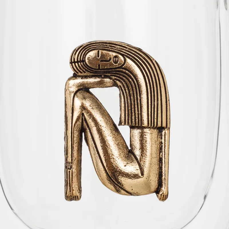 Саптыаяқ, 350 мл, металлдан жасалған шыны, алтын, Бикеш, Air zodiac, image-4