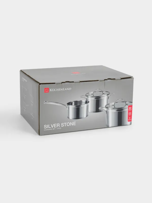 Ыдыс-аяқ жиынтығы, 3 зат, Small, Silver Stone, image-8