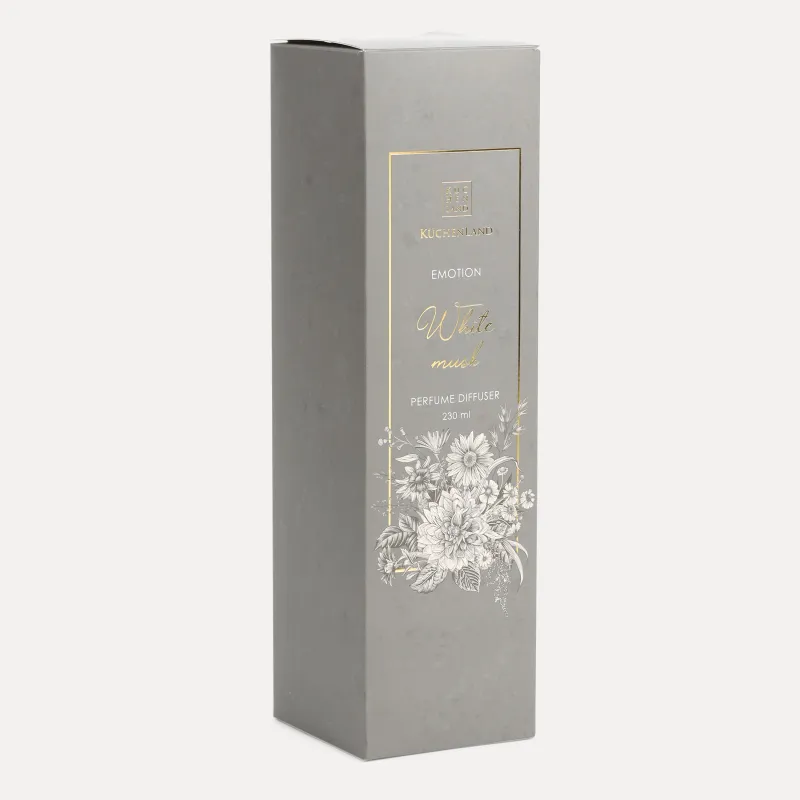 Хош иісті диффузор, 230 мл, сұр, White Musk, Emotion, image-3