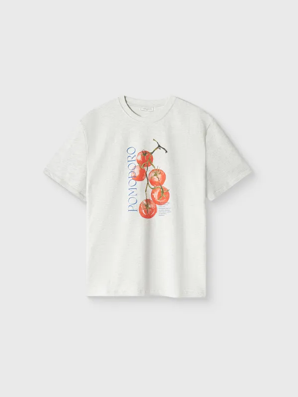 Футболка женская, серый меланж, Pomodoro, Alvida, image-5