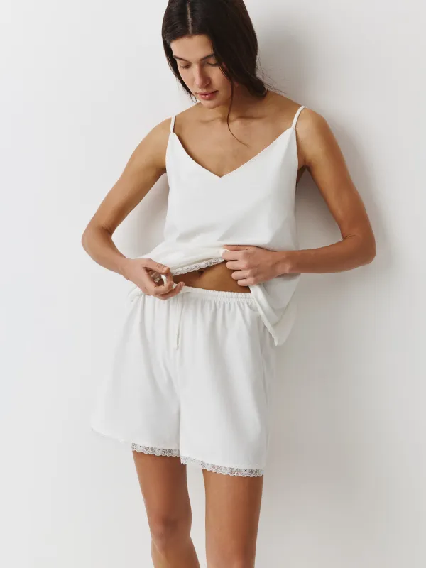 Шорты женские, домашние, белые, Mirandea, image-2