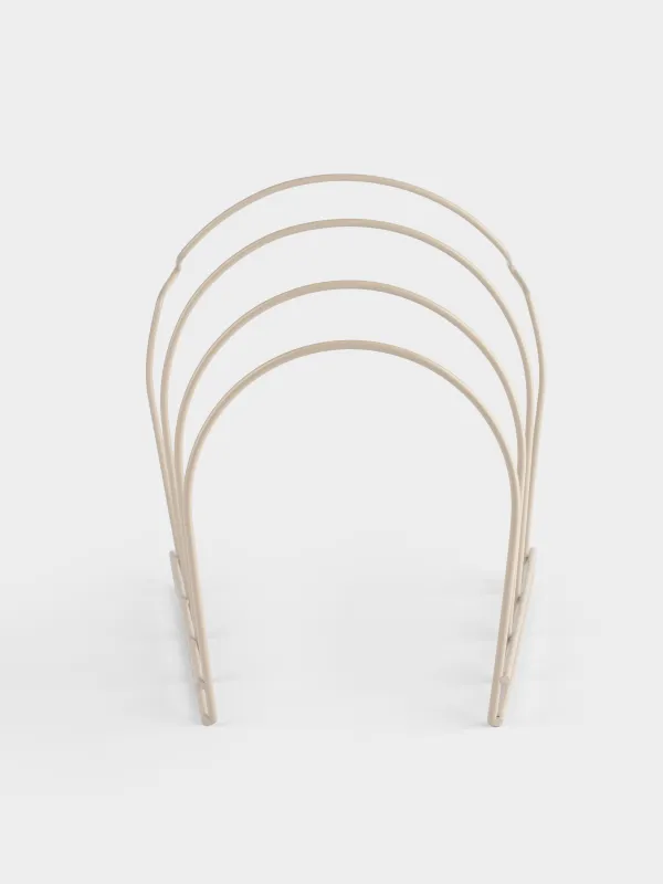 Табалар мен қақпақтарға арналған тұғыр-органайзер, 24х26 см, 4 бөлім, металл, сарғылт-қоңыр, Beige style, image-2