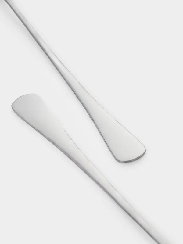 Салатник, 23 см, 2,7 л, 3 пр, с ложкой/вилкой, стекло Б/сталь, Clear, image-4