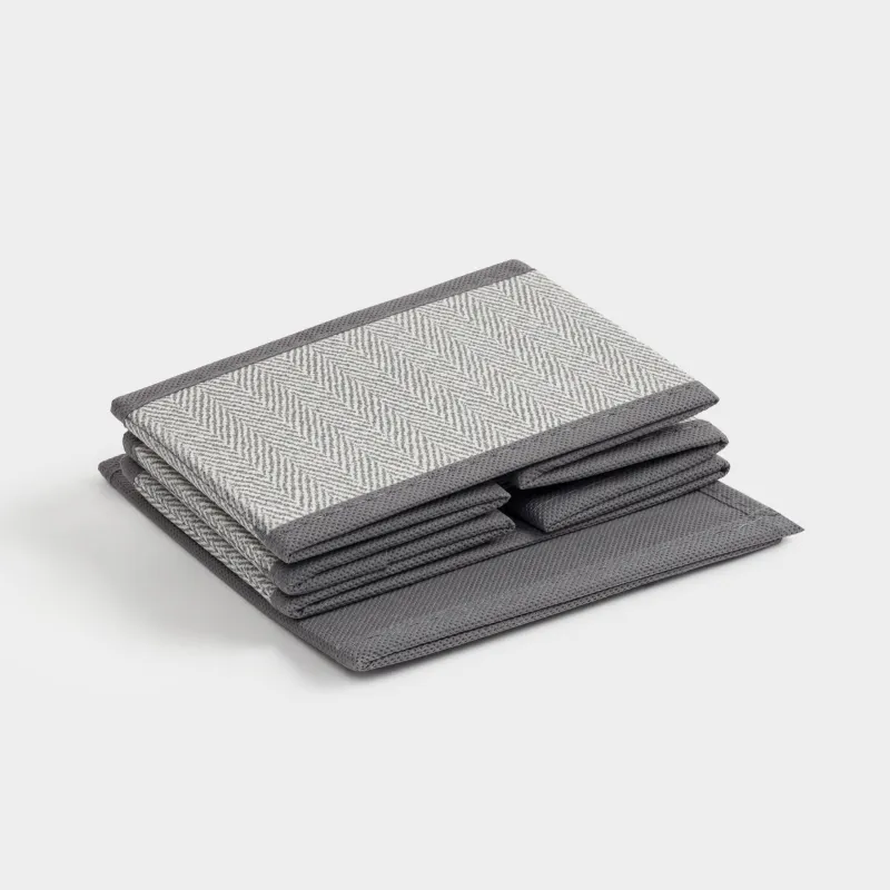 Жәшіктерге арналған ұйымдастырушы-бөлгіш, 32х16 см, 8 отд, тоқыма, сұр, Pedant new, image-5