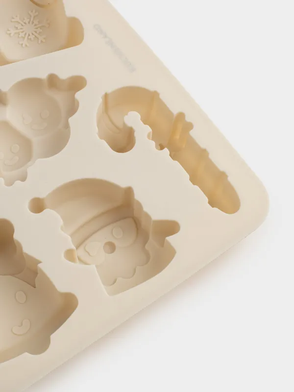 Кекстерді пісіруге арналған қалып, 21х16 см, 7 бөлім, силикон, сүт түстес, Үй, Bakery, image-1