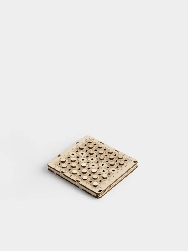 Үстел ойыны, 11х10 см, дойбы/шахмат/крестики-нолики, ағаш, Hobby light, image-4