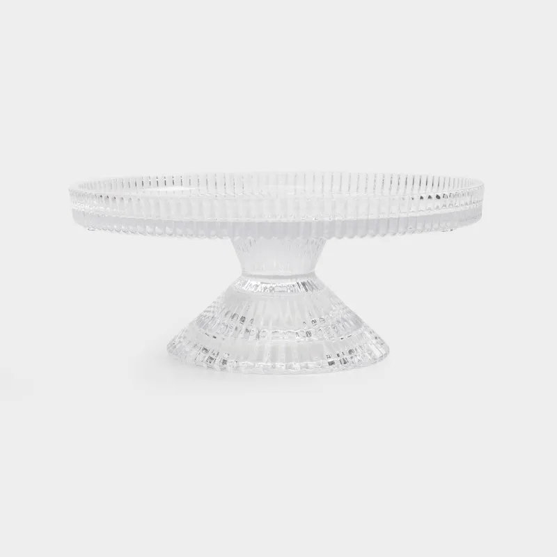 Блюдо на ножке, 20х8 см, стекло Р, Ribby, image-0