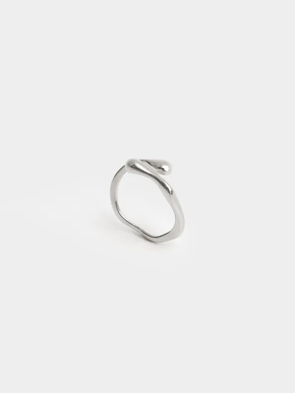 Сақина, 2 см, бір өлшем, металл, күміс, Jewelry, image-2