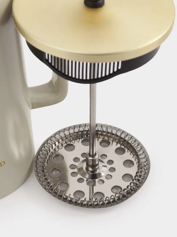 Френч-пресс, 700 мл, керамика/болат, сарғыш-алтын, Latte, image-3