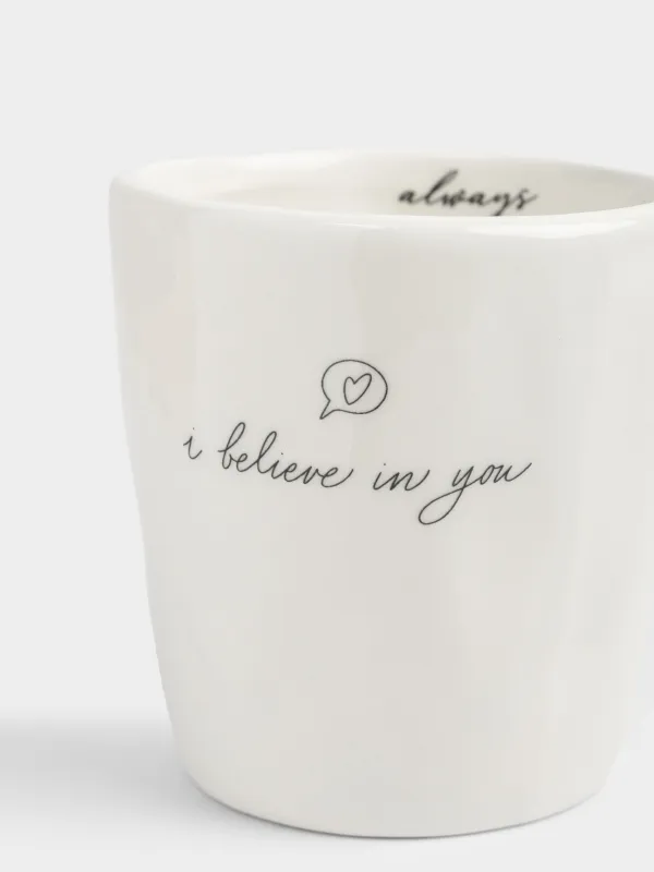 Стақан, 9 см, 320 мл, керамика, сүт түстес, Always, Crumple amour, image-2