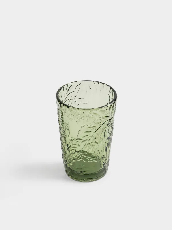 Стақан, 13 см, 370 мл, стакан Р, жасыл, Tropical leaves, Tropical leaves, image-1