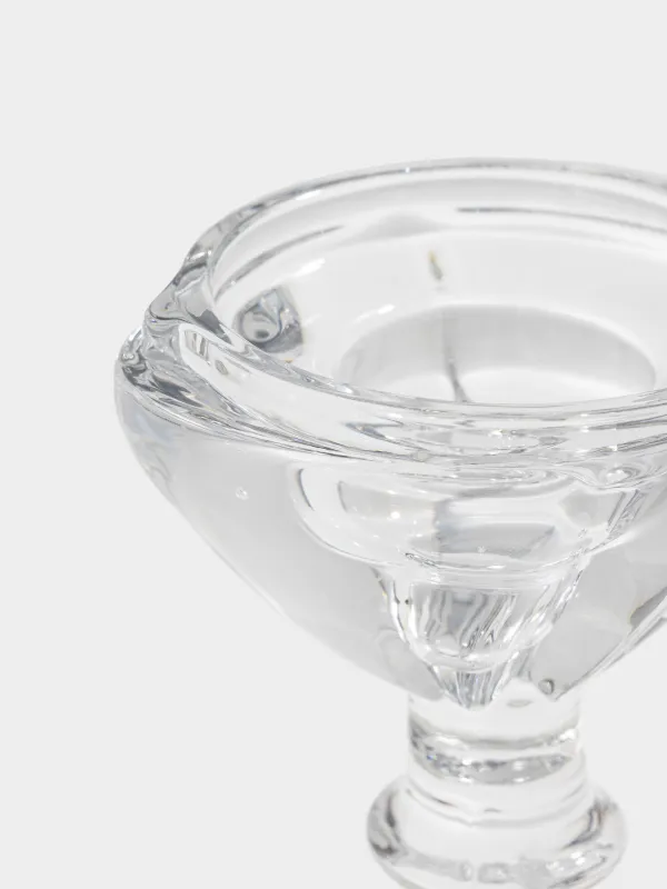 Шам ұстағыш, 20 см, бір шамға арналған, сабағында, шыны, Clear, image-3