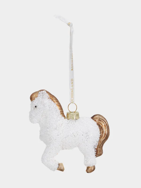 Игрушка елочная, 9 см, Лошадка, Figure sparkle, image-1