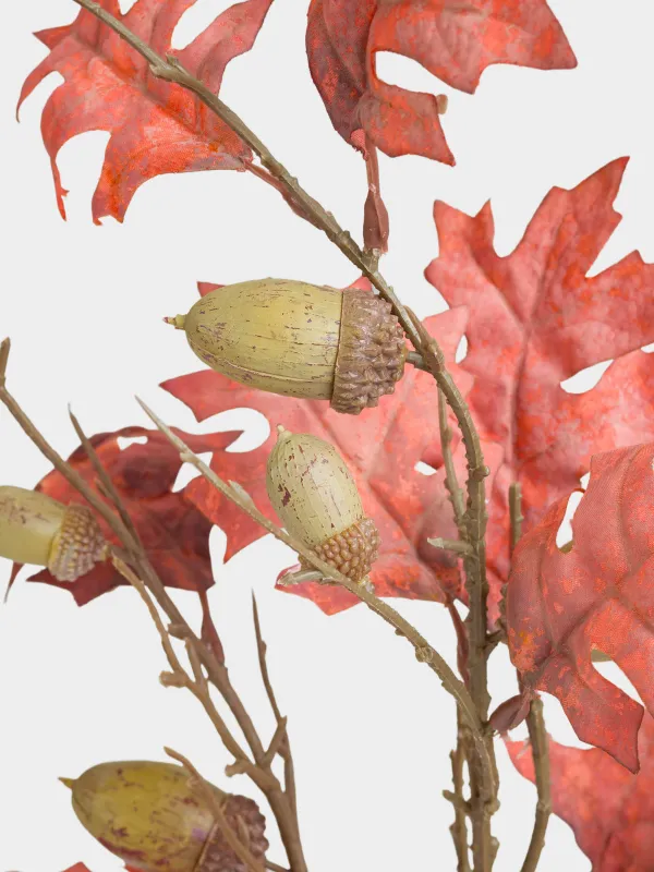 Ветка декоративная, 82 см, полиэстер/пластик, Желуди с листьями, Forest symphony decor, image-2