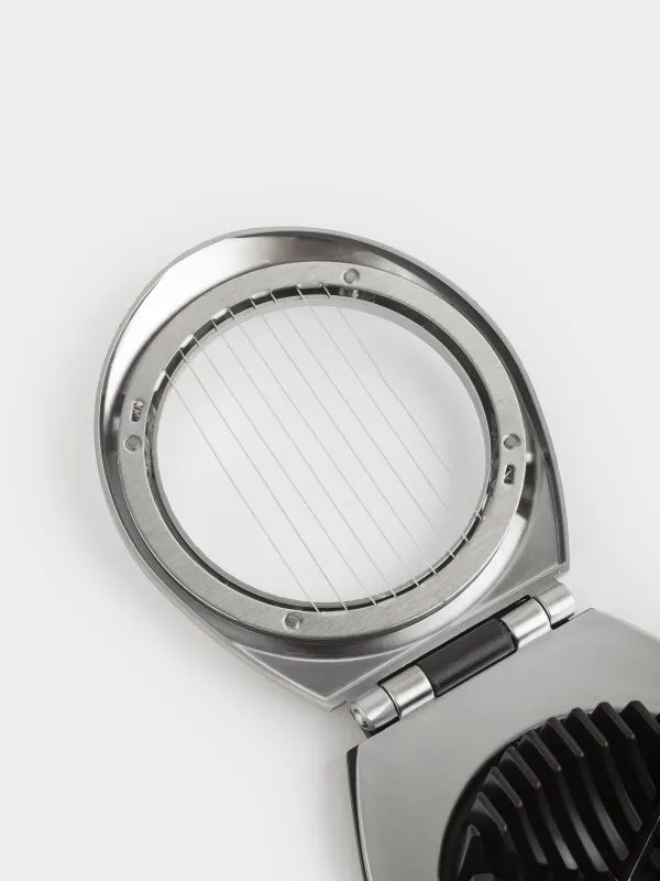 Жұмыртқа кескіш, 11 см, 2-і 1-де, металл/пластик, күміс-қара, Start, image-2