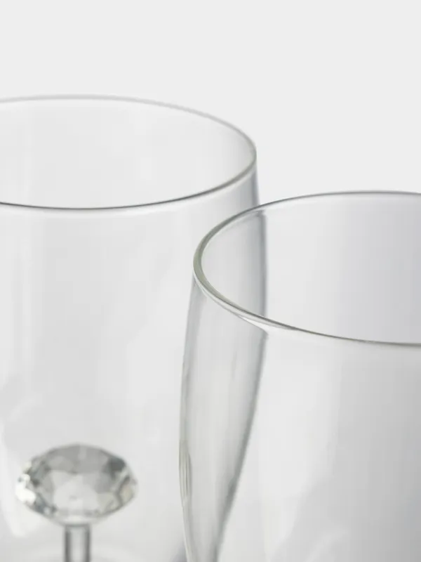 Стақан, 12 см, 600 мл, 2 дана, шыны Б, Кристалл, Crystal shape, image-4