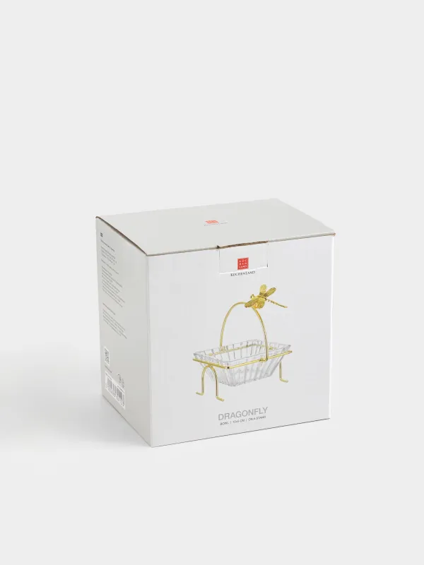 Пиала, 12х12х5 см, на подставке, Стрекоза, Dragonfly, image-5