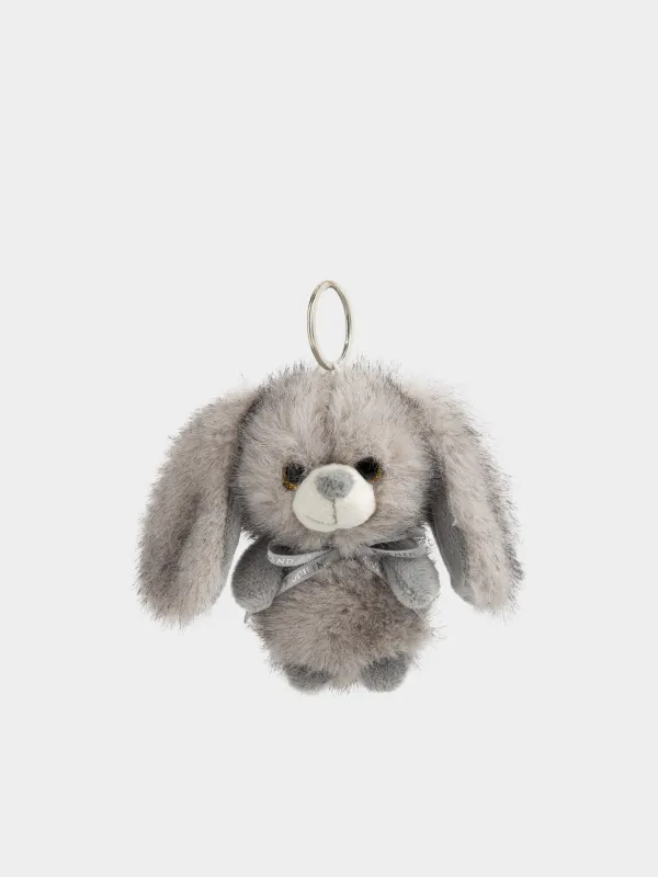 Брелок, 11 см, мягкий, полиэстер/металл, серый, Заяц, Rabbit, image-0
