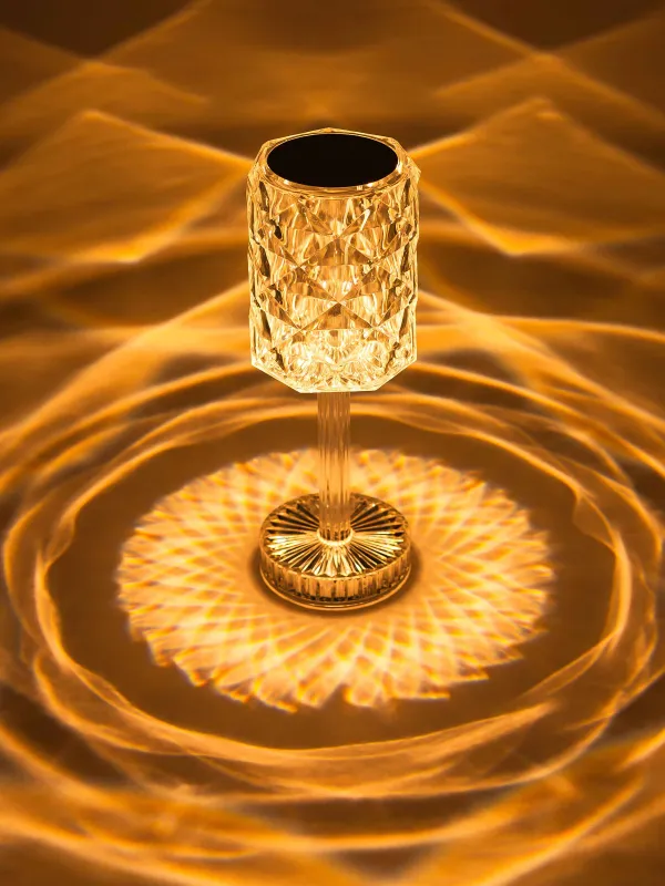 Сенсорлық шам, 26 см, сымсыз, аяқты, пластик / болат, Ромб, Rhombus, image-7