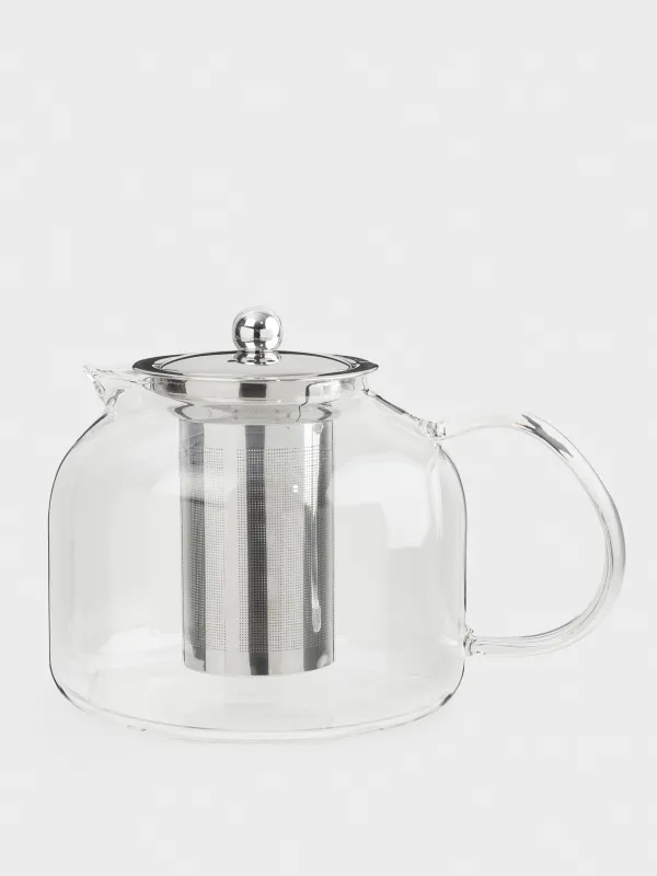 Чайник заварочный, 1,3 л, стекло Б/сталь, Macchiato, image-0