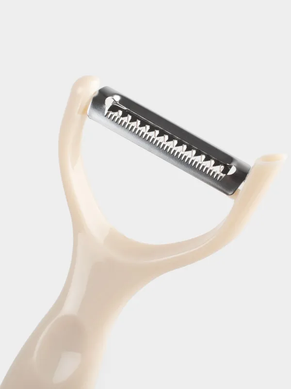 Жолақтарға кесуге арналған пышақ, 17 см, болат/пластик, сүт түстес, Regular, image-3