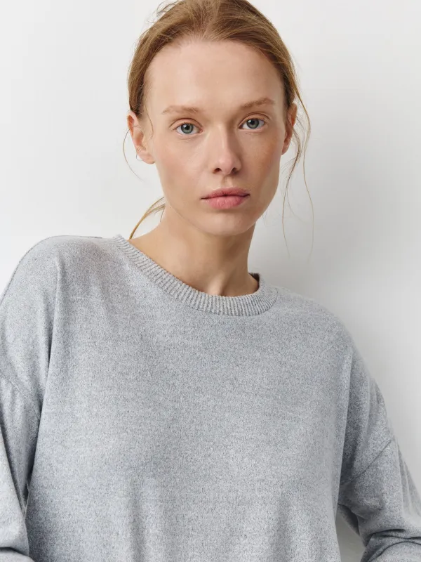 Әйелдер костюмі, өлшемі L, шалбары бар, полиэстер/спандекс, сұр, Bertha, image-1