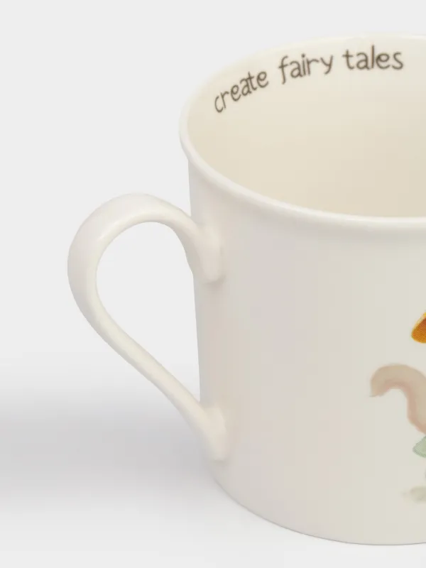 Кружка, детская, 250 мл, фарфор N, белая, Кошка в шляпе, Ideas life, image-3