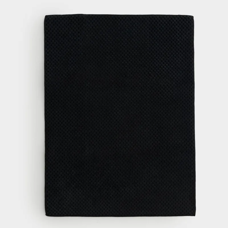 Ыдыстарды кептіруге арналған төсеніш, 51х38 см, микрофибра, қара, Black clean