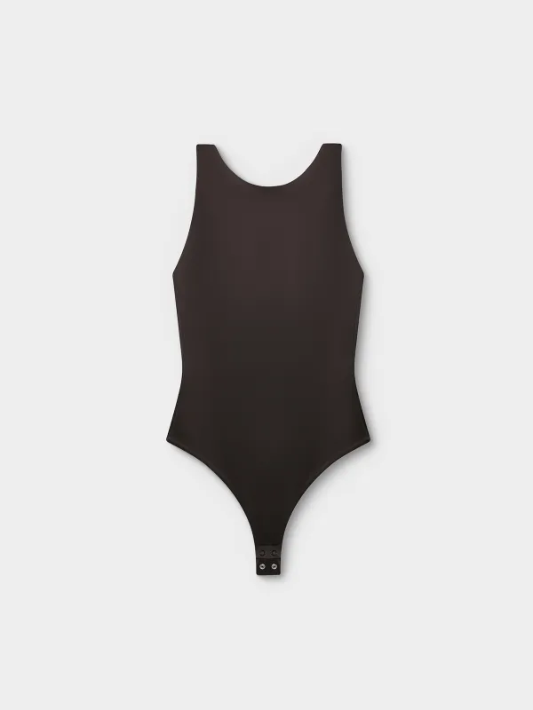 Әйелдерге арналған боди, өлшемі XL, арқасында ойығы бар, полиамид/эластан, мокко, Mireille, image-6