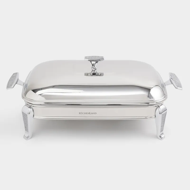 Қыздыруға болатын ыдыс, 49х26х18 см, қақпағы бар, тікбұрышты, шыны Т/болат, Winter antarctica, image-0