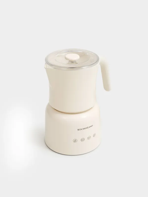 Электр турка, 250 мл, сүт түстес көпірткіш функциясы бар, сарғылт-қоңыр, Vintage kitchen, image-1