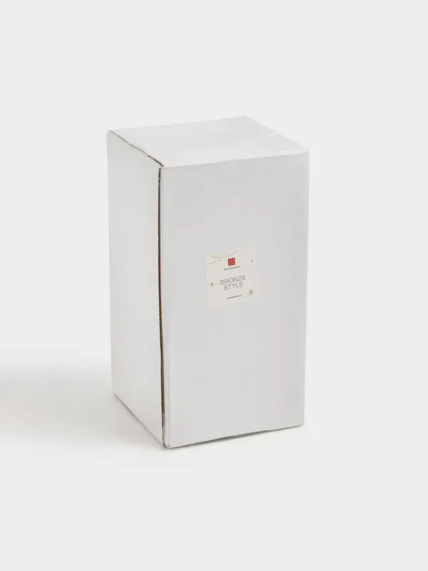 Светильник декоративный, 25 см, пластик, бронзовый, Фонарь со свечами, Bronze style, image-7