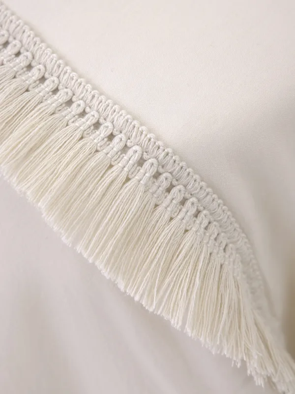 Төсек жапқыш, 220х240 см, сырылған, шашағы бар, микрофибра, сарғылт-қоңыр, Stitch, image-5