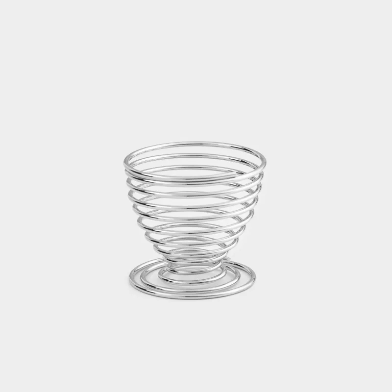 Жұмыртқа ұстағыш, 5 см, Болат, күміс, Құйын, twist silver