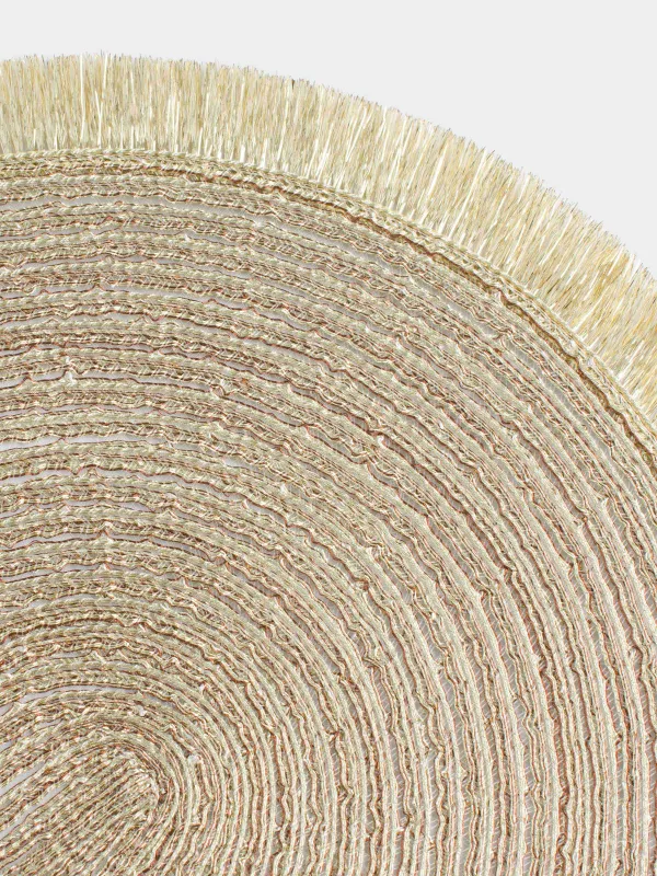 Аспаптарға арналған майлық, 30х45 см, жиегі бар, полиэстер, сопақ, алтын, Rotary shine, image-1