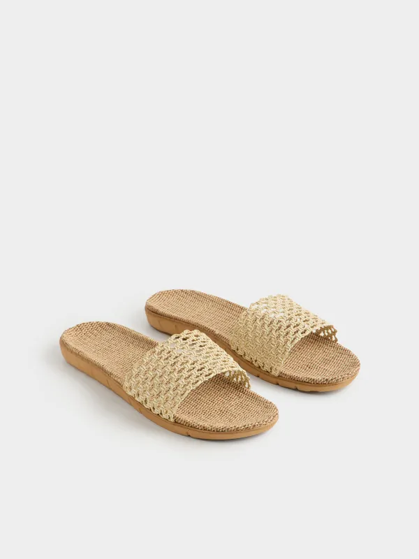 Әйелдер сандалдары, өлшемі 35-36, полиэстер/ТПР, сарғылт-қоңыр, Walk, image-5